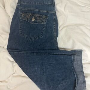 Embroidered Denim Jeans